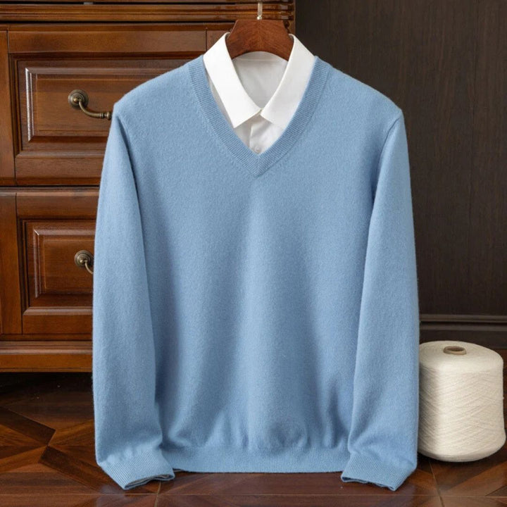 Olympia Wool V-Neck Sweater