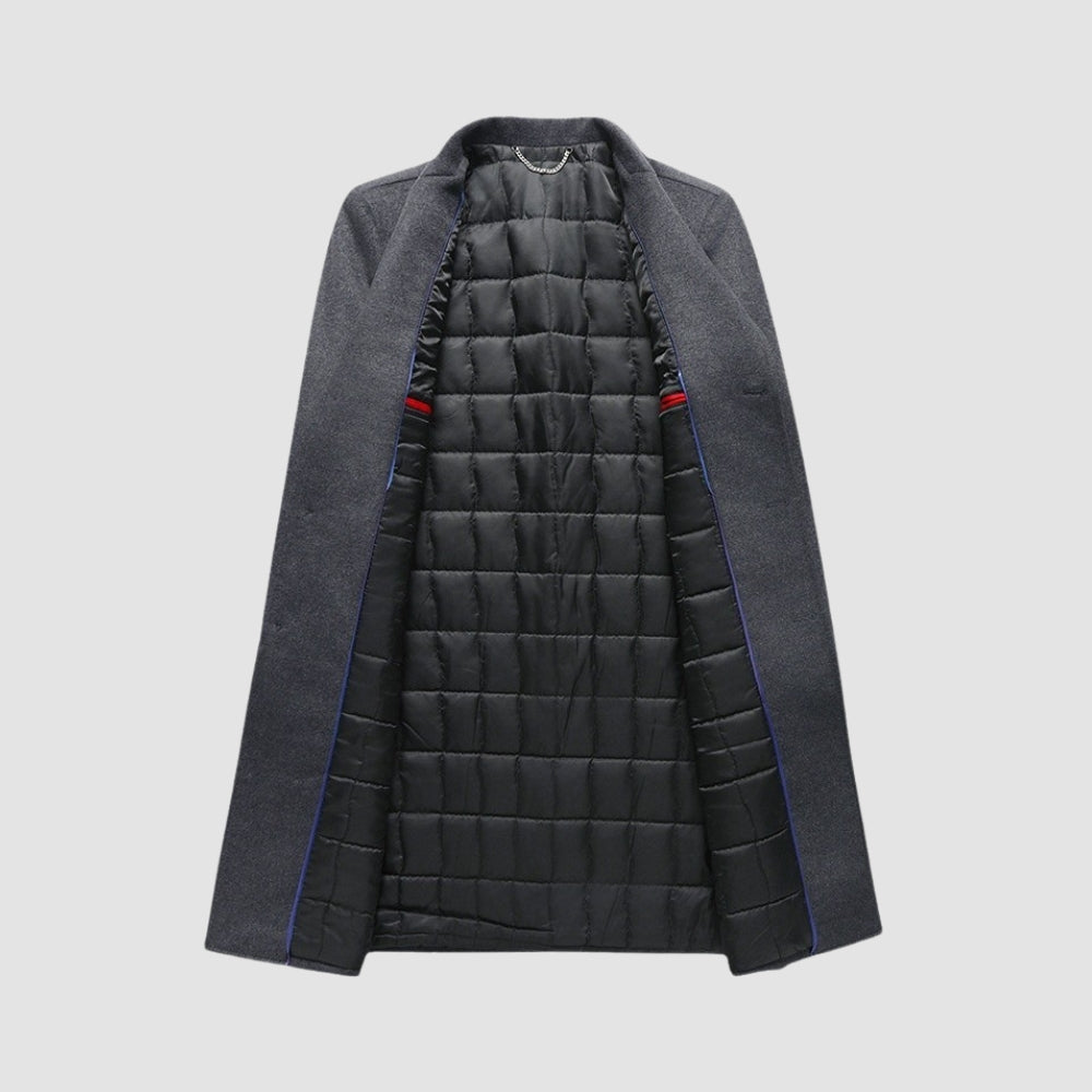 Old Money Long Suit Collar Wool Coat