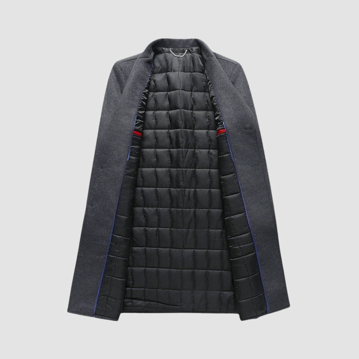 Old Money Long Suit Collar Wool Coat