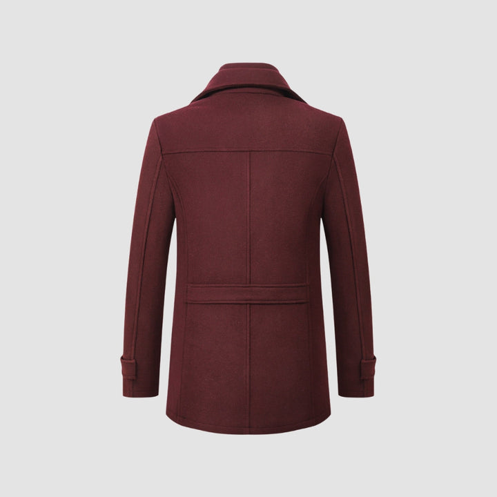 Old Money Mid-Length Woolen Coat Business Casual Style