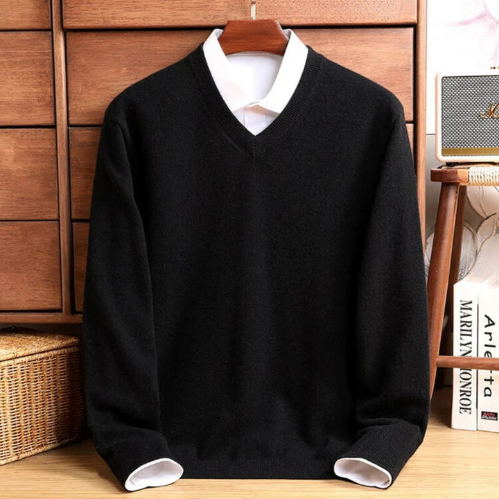 Olympia Wool V-Neck Sweater